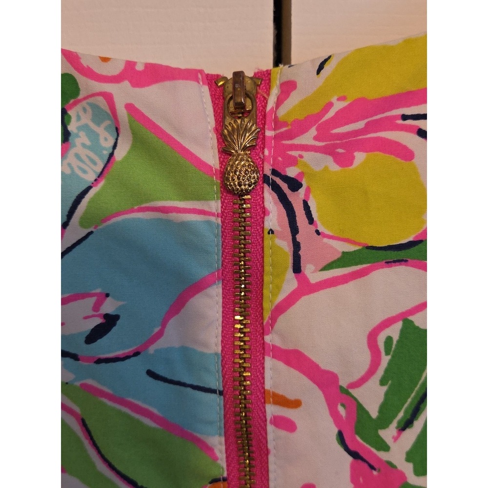 Lilly Pulitzer Girls L 10/12 Nosey Posey Floral Shift Dress Lined Fairy Coquette - Picture 6 of 12